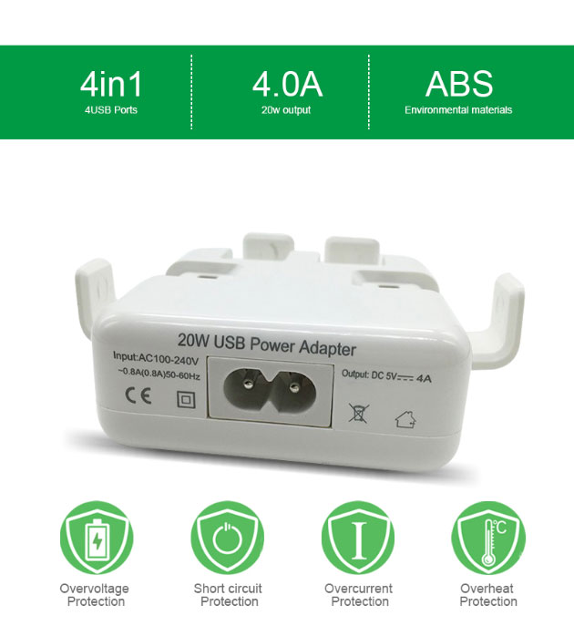 แท่นชาร์จอเนกประสงค์ 4 port USB